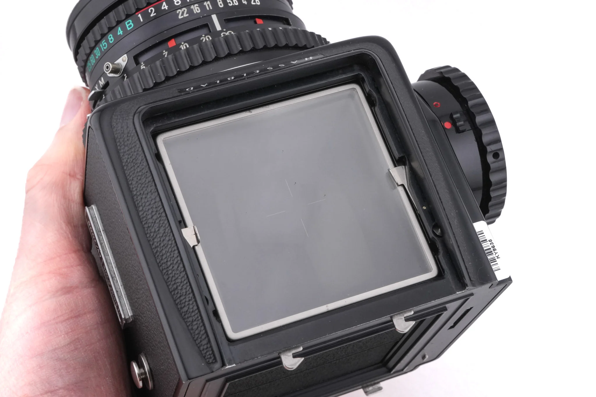 Hasselblad 500C/M (Black, 10170) + Acute Matte Focusing Screen (42165) + 80mm f2.8 Planar T* C (Black, 20028) + Waist Level Finder (Old / Black, 42277) + A12N Film Magazine - Image 9