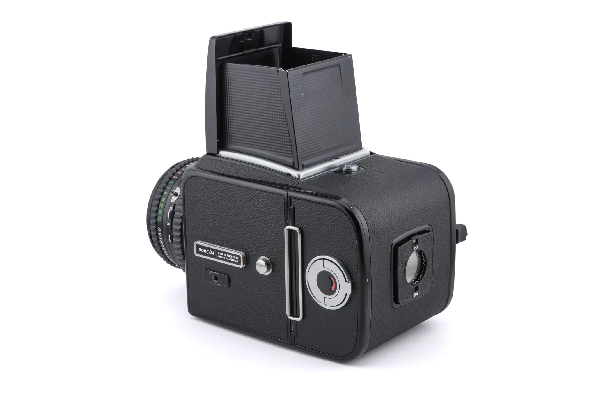 Hasselblad 500C/M (Black, 10170) + 80mm f2.8 Planar T* C (Black, 20028) + Acute Matte Focusing Screen (42165) + Waist Level Finder (Old / Black, 42277) + A12 Film Magazine (Black, 30147) - Image 4