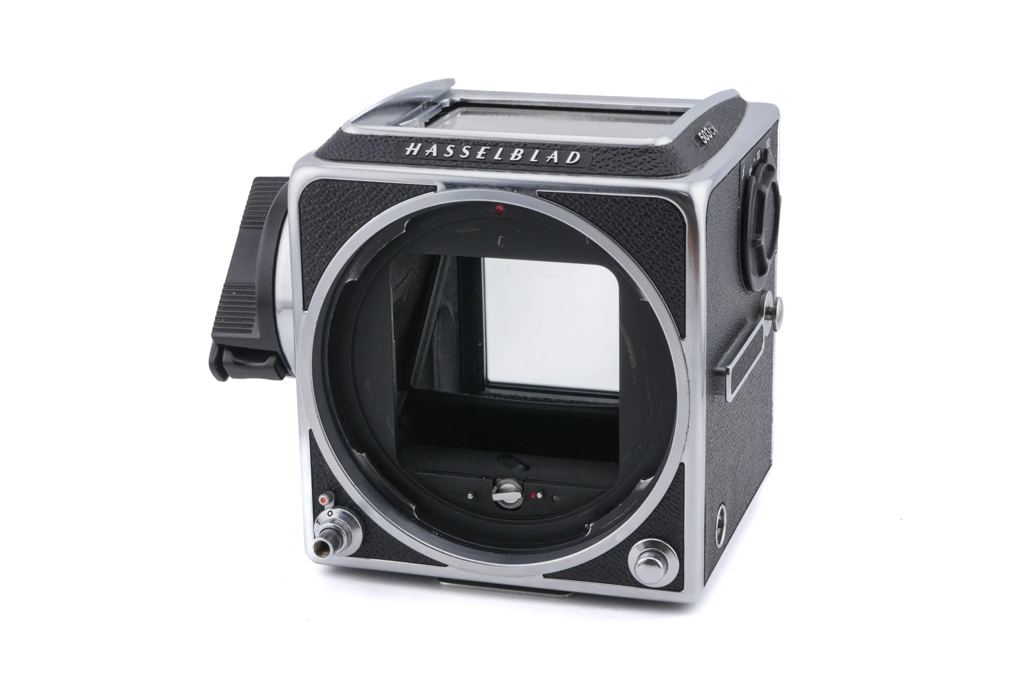 Hasselblad 503CX (Silver, 10026) + A12N Film Magazine + Waist Level Finder (New / Chrome, 42315) + Acute Matte D Standard Focusing Screen (42204) + 60mm f3.5 Distagon T* CFi - Image 7