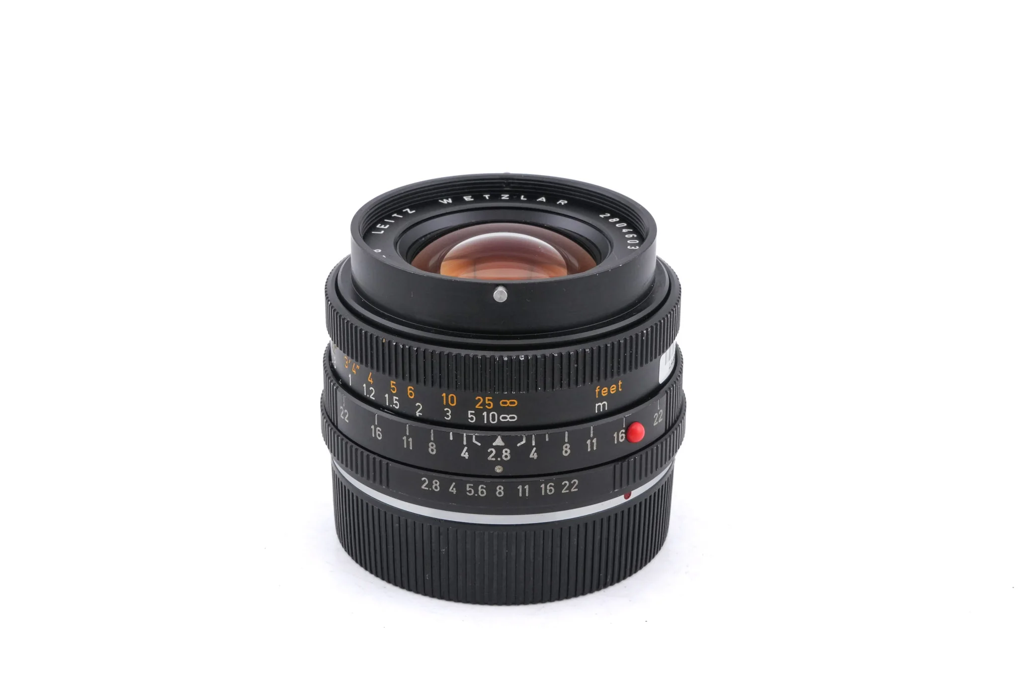 Leica 28mm f2.8 Elmarit-R (Type I) (3-Cam) (11204)
