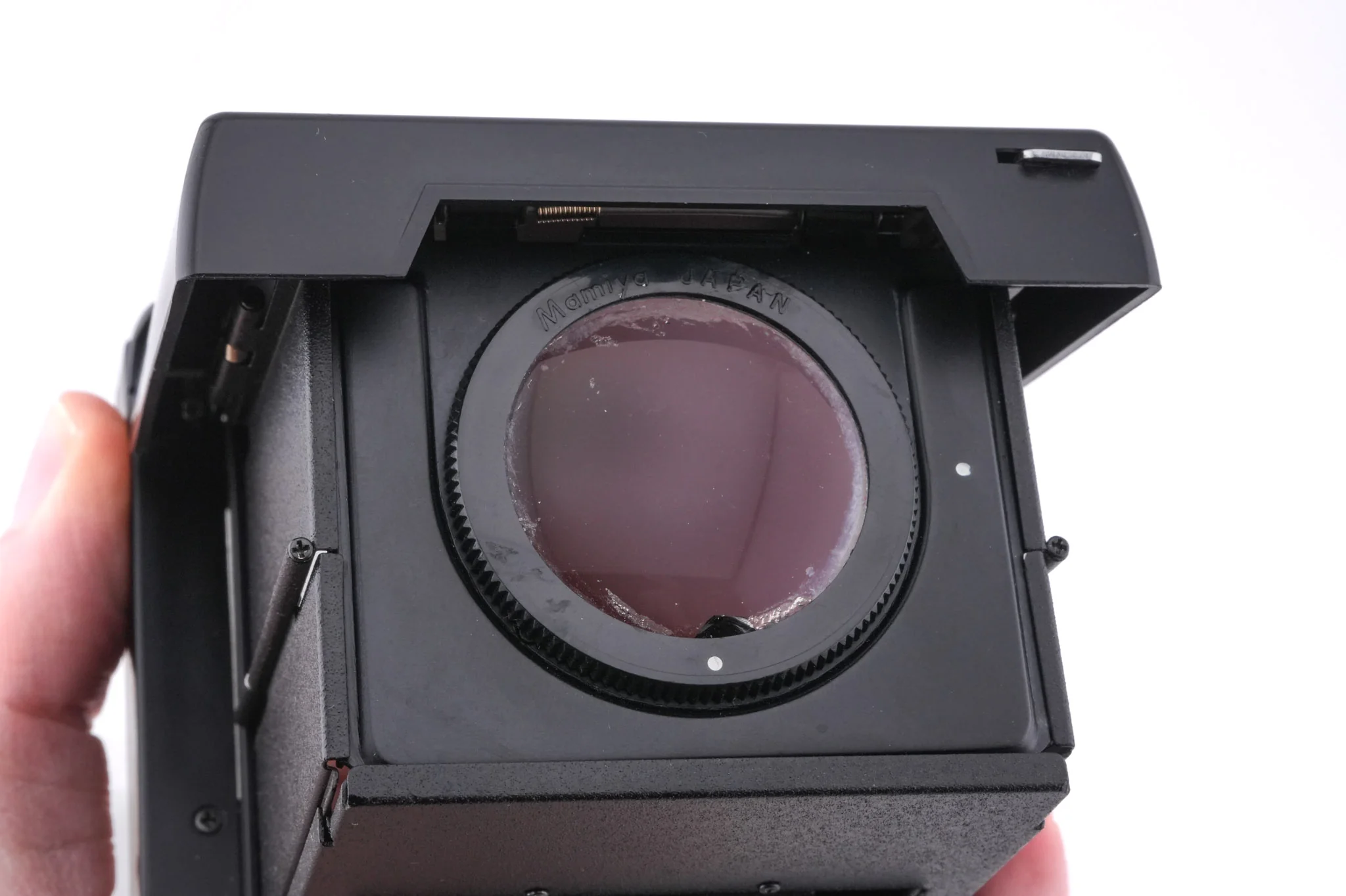 Mamiya C220 F + Waist Level Finder (New Version) + 80mm f2.8 Sekor (Blue Dot) - Image 10