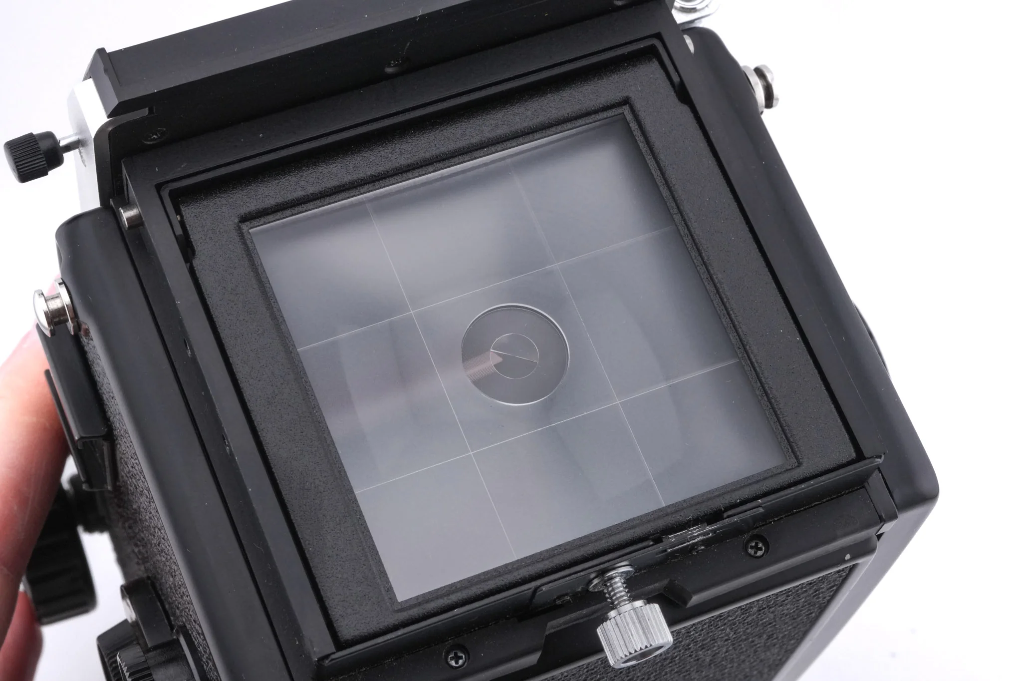 Mamiya C220 F + Waist Level Finder (New Version) + 80mm f2.8 Sekor (Blue Dot) - Image 7