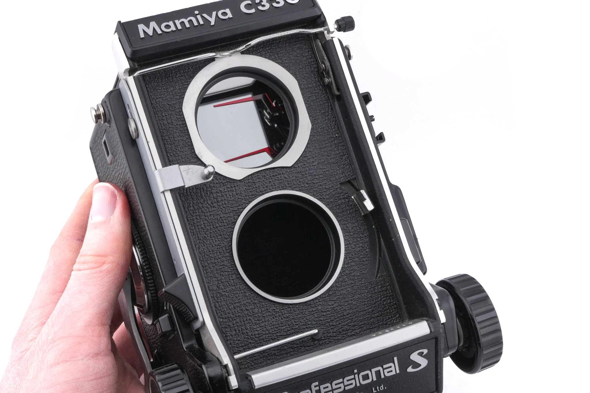 Mamiya C330 Professional S + 65mm f3.5 Sekor (Blue Dot) + Waist Level Finder (New Version) - Image 7