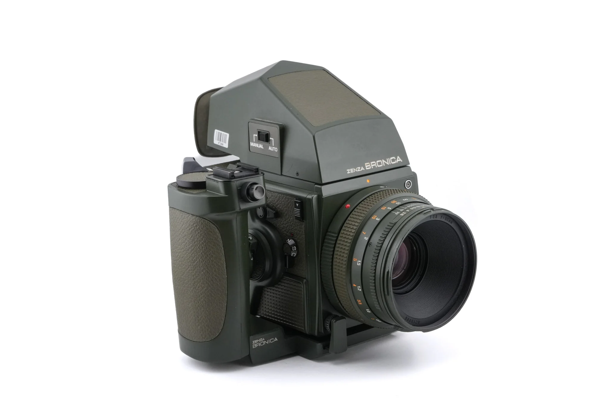 Zenza Bronica SQ-A SF (Safari) + Waist Level Finder SF (Safari) + Speed Grip S Winder SF (Safari) + SQ 6x6 120 Roll Film Back SF (Safari) + 80mm f2.8 Zenzanon-S SF (Safari) + AE Prism Finder S SF (Safari) + SQ Bellows Shade (Safari) - Image 2